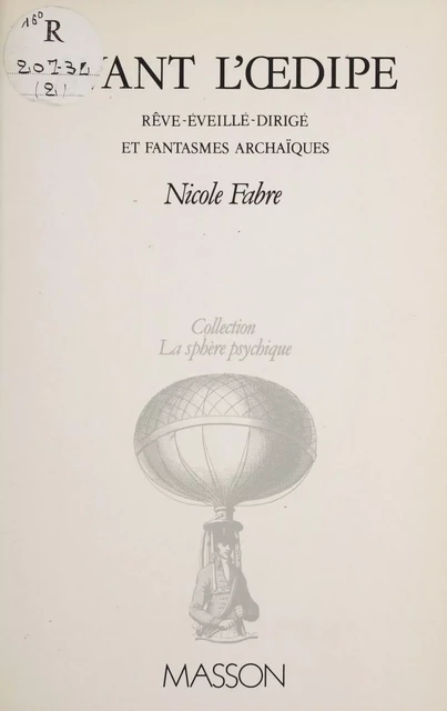 Avant l'Œdipe - Nicole Fabre - FeniXX réédition numérique