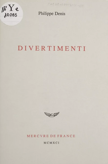 Divertimenti - Philippe Denis - FeniXX réédition numérique