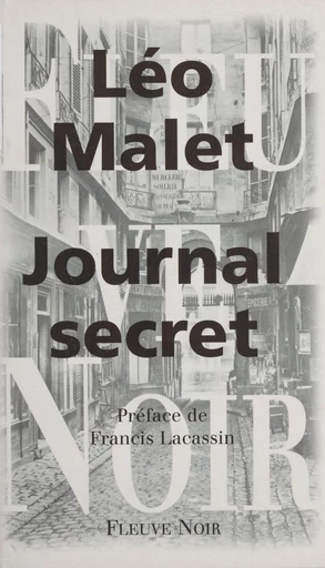 Journal secret - Léo Malet - FeniXX réédition numérique