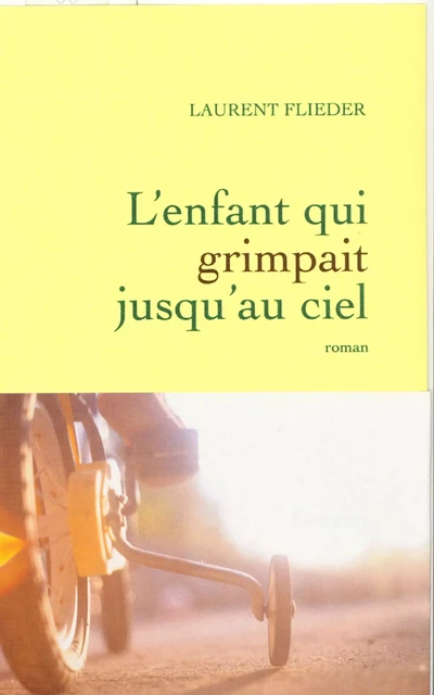 L'Enfant qui grimpait jusqu'au ciel - Laurent Flieder - Grasset