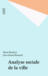 Analyse sociale de la ville