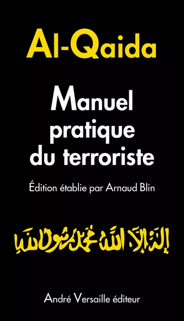 Manuel pratique du terroriste - Arnaud Blin - André Versaille Éditeur