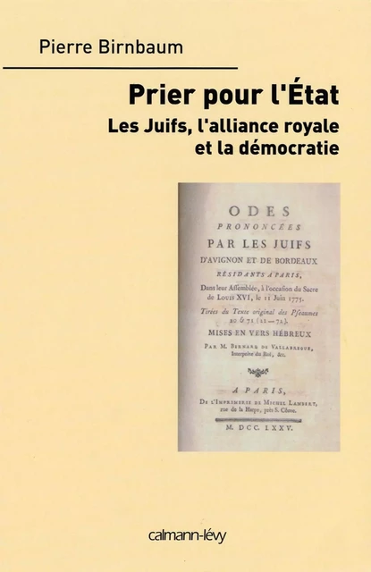 Priez pour l'état - Pierre Birnbaum - Calmann-Lévy