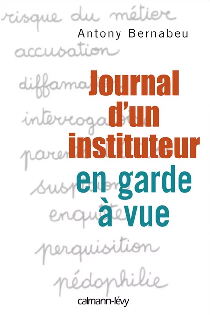 Journal d'un instituteur en garde à vue - Antony Bernabeu - Calmann-Lévy