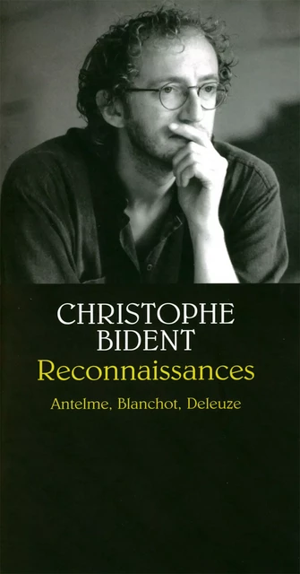 Reconnaissances - Christophe Bident - Calmann-Lévy