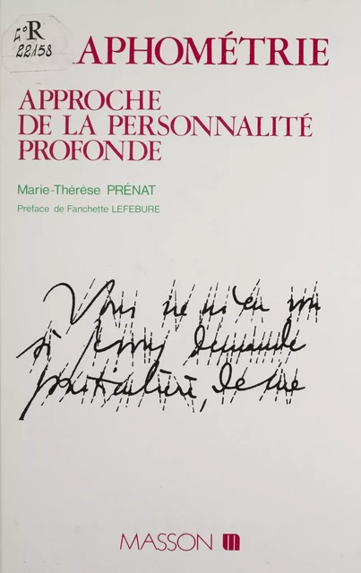 Graphométrie - Marie-Thérèse Prénat - FeniXX réédition numérique