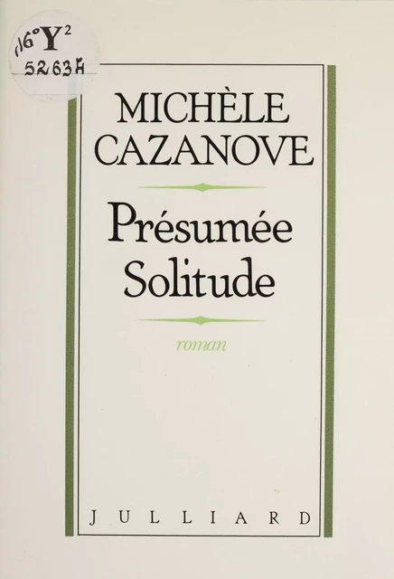 Présumée Solitude ou Histoire d'une paysanne haïtienne - Michèle Cazanove - FeniXX réédition numérique