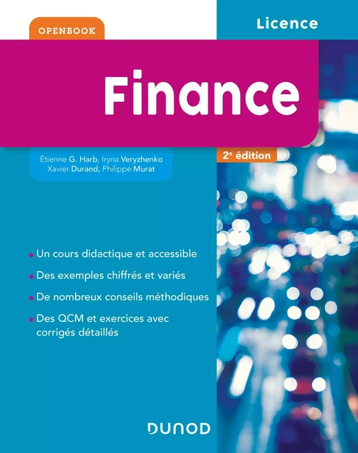 Finance - 2e éd. - Etienne Harb, Iryna Veryzhenko, Xavier Durand, Philippe Murat - Dunod