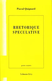 Rhétorique spéculative