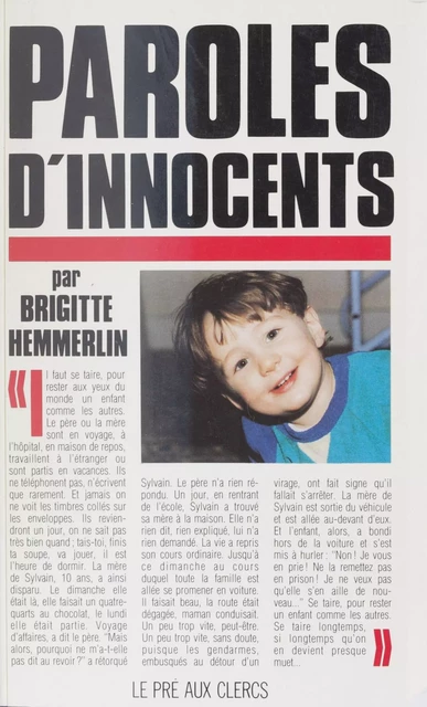 Paroles d'innocents - Brigitte Hemmerlin - FeniXX réédition numérique