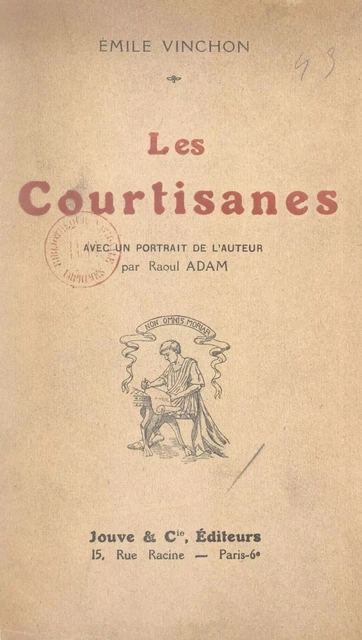 Les courtisanes - Émile Vinchon - FeniXX réédition numérique