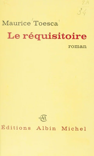 Le réquisitoire - Maurice Toesca - FeniXX réédition numérique