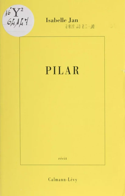 Pilar - Isabelle Jan - FeniXX réédition numérique