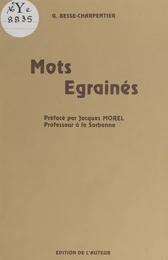 Mots égrainés