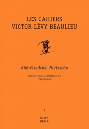 Les Cahiers Victor-Lévy Beaulieu, numéro 7