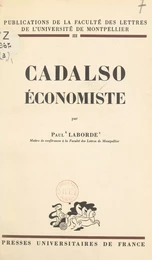 Cadalso économiste