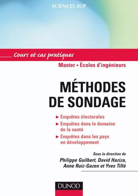 Méthodes de sondage - Philippe Guilbert, David Haziza, Anne Ruiz-Gazen, Yves Tillé, Céline Ethier,  Sfds - Dunod