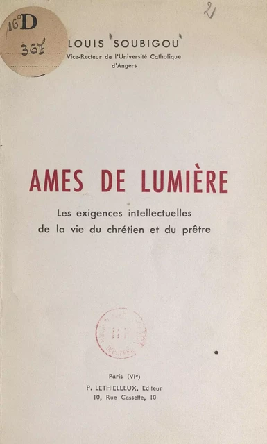 Âmes de lumière - Louis Soubigou - FeniXX réédition numérique