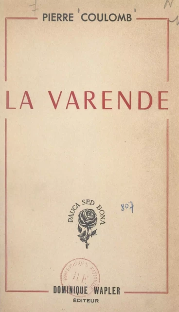 La Varende - Pierre Coulomb - FeniXX réédition numérique