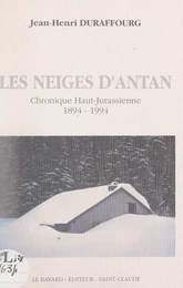 Les neiges d'antan