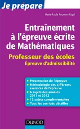 Entraînement à l'épreuve écrite de Mathématiques