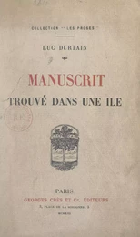 Manuscrit trouvé dans une île