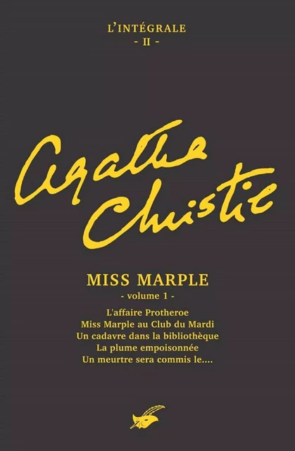 Intégrale Miss Marple (premier volume) - Agatha Christie - Le Masque