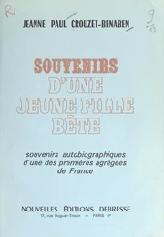 Souvenirs d'une jeune fille bête