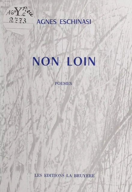 Non loin - Agnès Eschinasi - FeniXX réédition numérique