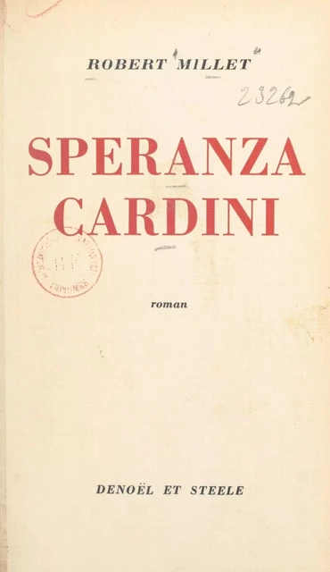 Speranza Cardini - Robert Millet - FeniXX réédition numérique