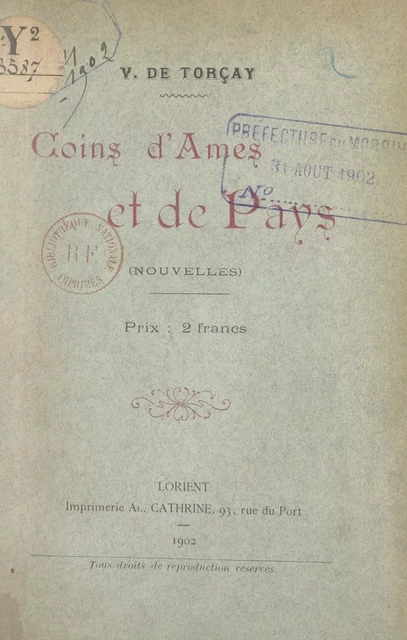 Coins d'âmes et de pays - V. de Torçay - FeniXX réédition numérique