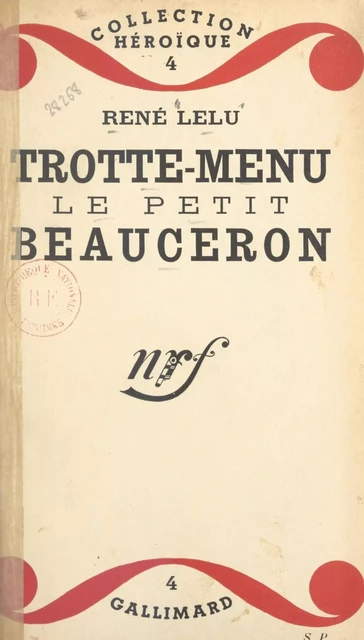 Trotte-menu, le petit Beauceron - René Lelu - FeniXX réédition numérique