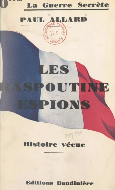 Les Raspoutine espions - Paul Allard - FeniXX réédition numérique