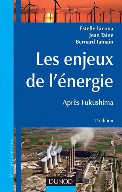 Les enjeux de l'énergie - 2e éd. - Estelle Iacona, Jean Taine, Bernard Tamain - Dunod