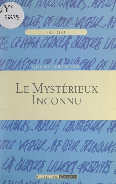 Le mystérieux inconnu - Guy de Téramond - FeniXX réédition numérique