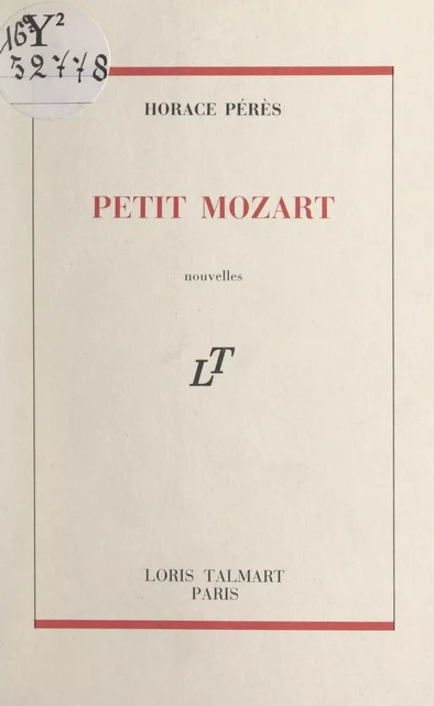 Petit Mozart - Horace Pérès - FeniXX réédition numérique