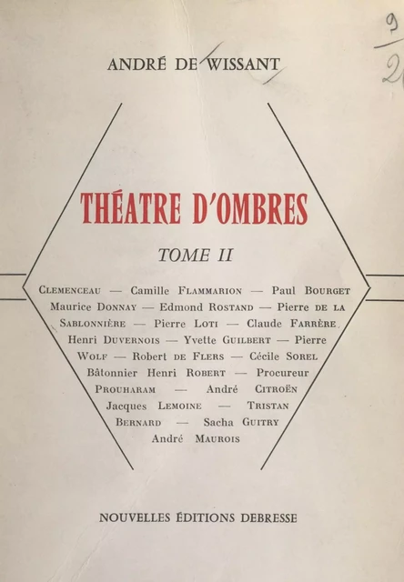 Théâtre d'ombres (2) - André de Wissant - FeniXX réédition numérique