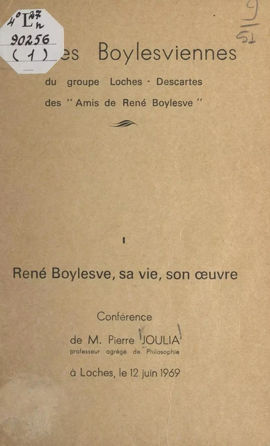 René Boylesve, sa vie, son œuvre - Pierre Joulia - FeniXX réédition numérique