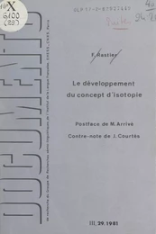 Le développement du concept d'isotopie