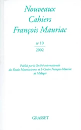 Nouveaux cahiers François Mauriac n° 10