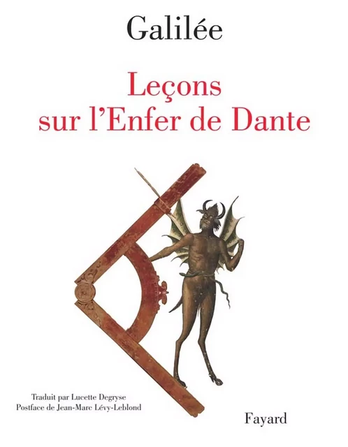 Leçons sur l'Enfer de Dante -  Galilée - Fayard