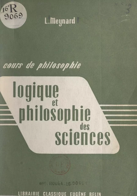 Cours de philosophie - Léon Meynard - FeniXX réédition numérique