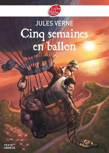 Cinq semaines en ballon - Texte Abrégé - Jules Verne - Livre de Poche Jeunesse