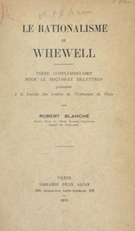 Le rationalisme de Whewell