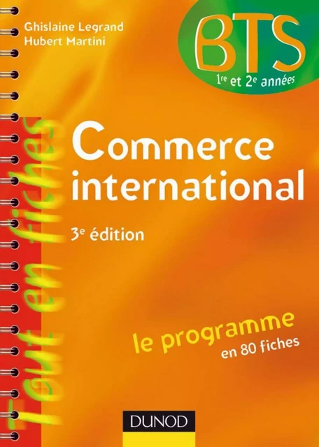 Commerce international - Ghislaine Legrand, Hubert Martini - Dunod