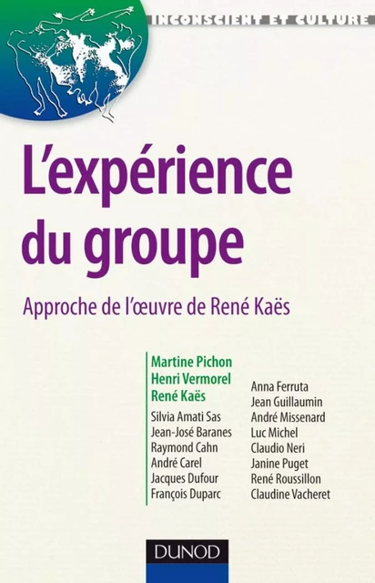 L'expérience du groupe - Martine Pichon, Henri Vermorel - Dunod