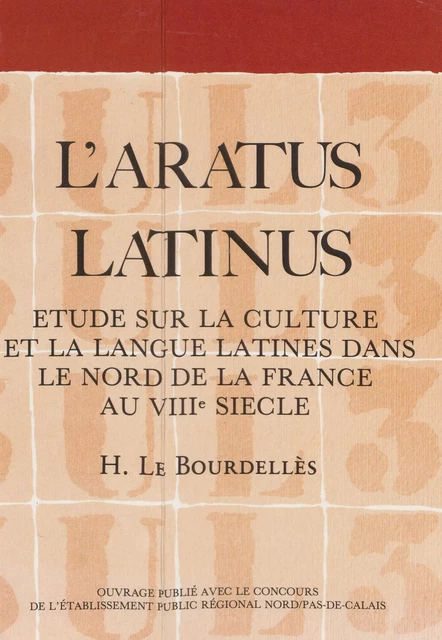 L'Aratus Latinus - Hubert Le Bourdellès - FeniXX réédition numérique