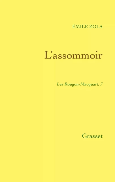 L'assommoir - Émile Zola - Grasset