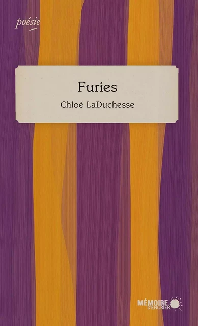 Furies - Chloé LaDuchesse - Mémoire d'encrier