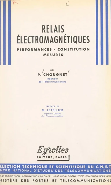 Relais électromagnétiques - Pierre Chougnet - FeniXX réédition numérique